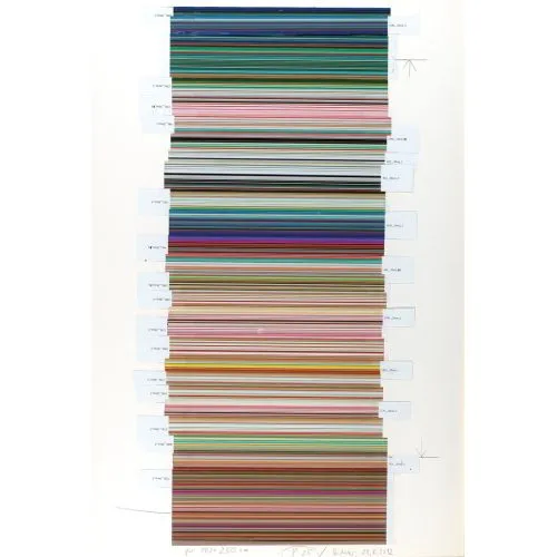 Gerhard Richter, P 25 Example For Stripes Abstract Gerhard Richter, P 25 Example For Stripes Abstract Art Movements Canvas, Drawing Paper Prints, Reproduction Oil Painting and High