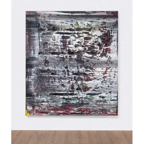 Gerhard Richter, Struktur 2 Soyut Sanat Akımları Kanvas Efektli Tablo, Resim Kağıdı Baskısı, Reprodüksiyon ve Yüksek