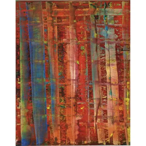 Gerhard Richter, Soyut Tablo 768-2 Soyut Sanat Akımları Kanvas Efektli Tablo, Resim Kağıdı Baskısı, Reprodüksiyon ve