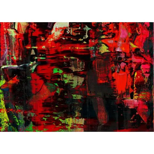 Gerhard Richter, Teaser İncelemesi Soyut Sanat Akımları Kanvas Efektli Tablo, Resim Kağıdı Baskısı, Reprodüksiyon ve