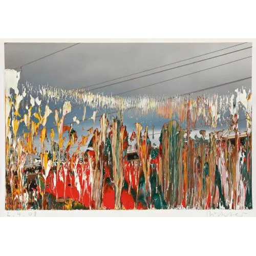 Gerhard Richter, Untitled 2-4-08 Abstract Art Movements Canvas, Drawing Paper Prints, Reproduction Oil Painting and High