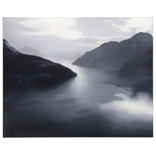 Gerhard Richter, Vierwaldstattersee Modernism Art Movements Canvas, Drawing Paper Prints, Reproduction Oil Painting and High