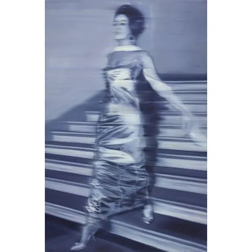 Gerhard Richter, Merdivenden İnen Kadın Modernizm Gerhard Richter, Merdivenden İnen Kadın Modernizm Sanat Akımları Kanvas Efektli Tablo, Resim Kağıdı Baskısı
