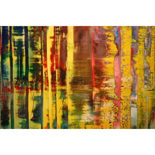 Gerhard Richter, Soyut Tablo 780-2 Soyut Sanat Akımları Kanvas Efektli Tablo, Resim Kağıdı Baskısı, Reprodüksiyon ve