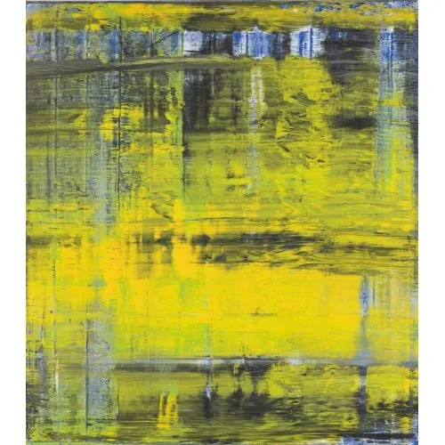 Gerhard Richter, Soyut Tablo 809-3 Soyut Sanat Akımları Kanvas Efektli Tablo, Resim Kağıdı Baskısı, Reprodüksiyon ve