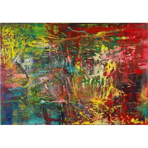 Gerhard Richter, Soyut Tablo 946-3 Soyut Sanat Akımları Kanvas Efektli Tablo, Resim Kağıdı Baskısı, Reprodüksiyon ve