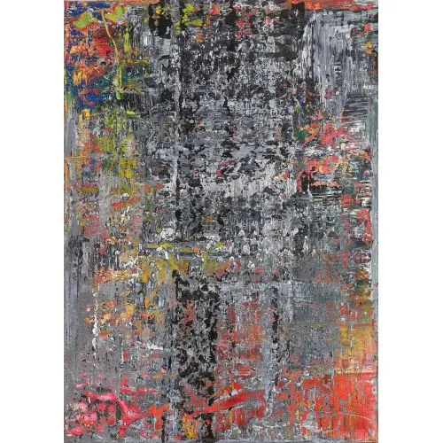 Gerhard Richter, Soyut Tablo 951-1 Soyut Sanat Akımları Kanvas Efektli Tablo, Resim Kağıdı Baskısı, Reprodüksiyon ve