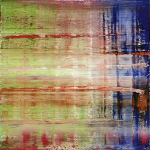 Gerhard Richter, Soyut Tablo Bach 2 Soyut Sanat Akımları Kanvas Efektli Tablo, Resim Kağıdı Baskısı, Reprodüksiyon ve
