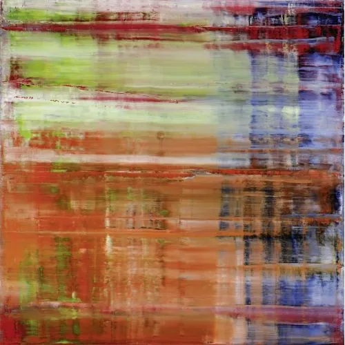 Gerhard Richter, Soyut Tablo Bach 4 Soyut Sanat Akımları Kanvas Efektli Tablo, Resim Kağıdı Baskısı, Reprodüksiyon ve
