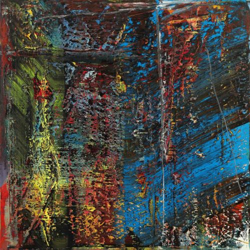 Gerhard Richter, Soyut Tablo Mavi 658 Gerhard Richter, Soyut Tablo Mavi 658