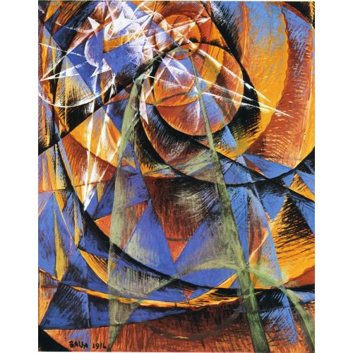 Giacomo Balla, Merkür Gezegeni Güneş'in Önünden Geçiyor  Fütürizm Sanat Akımları
