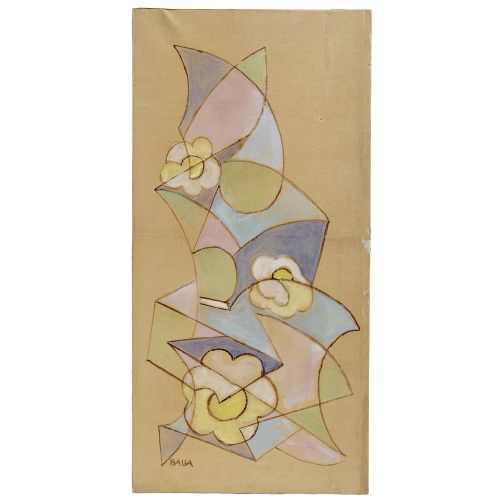 Giacomo Balla, Atkı İçin Çiçekli Motif Fütürizm Giacomo Balla, Atkı İçin Çiçekli Motif Fütürizm Sanat Akımları