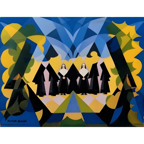 Giacomo Balla, Nuns and Landscape Futurism Giacomo Balla, Nuns and Landscape Futurism Art Movements