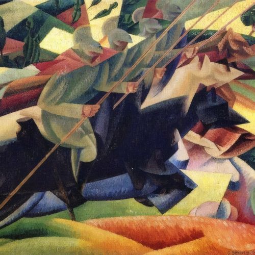 Gino Severini, Dörtnala İtalyan Mızraklı Süvarileri Fütürizm Gino Severini, Dörtnala İtalyan Mızraklı Süvarileri Fütürizm Sanat Akımları