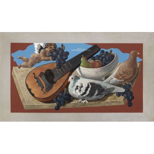 Gino Severini, Güvercinli Natürmort Fütürizm Gino Severini, Güvercinli Natürmort Fütürizm Sanat Akımları