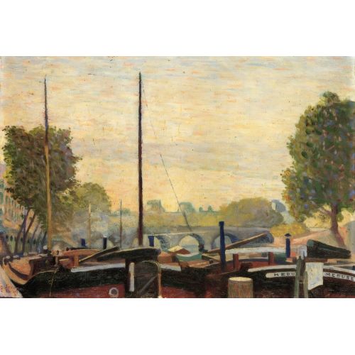 Gino Severini, Paris, Sen Nehri, Louvre Mavnaları Fütürizm Gino Severini, Paris, Sen Nehri, Louvre Mavnaları Fütürizm Sanat Akımları