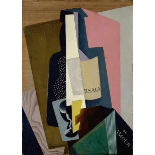 Gino Severini, Still Life with Marsala Bottle Futurism Gino Severini, Still Life with Marsala Bottle Futurism Art Movements