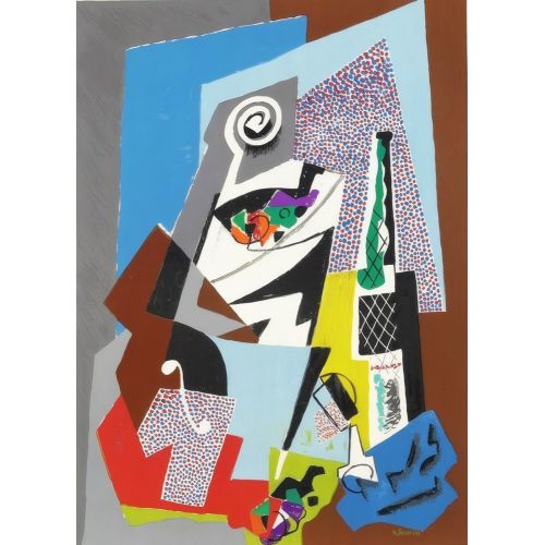 Gino Severini, Still Life with Violin Futurism Gino Severini, Still Life with Violin Futurism Art Movements