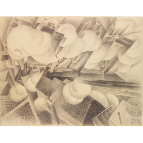 Gino Severini, Train in the City Futurism Gino Severini, Train in the City Futurism Art Movements