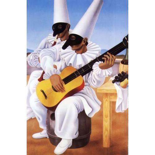 Gino Severini, İki Punchinello Fütürizm Gino Severini, İki Punchinello Fütürizm Sanat Akımları