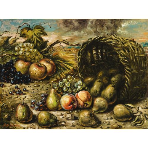 Giorgio De Chirico, Manzaradaki Meyve Giorgio De Chirico, Manzaradaki Meyve