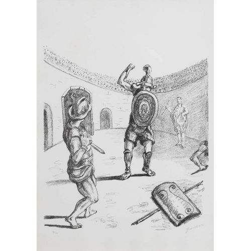 Giorgio De Chirico, Arenada Gladyatörler Giorgio De Chirico, Arenada Gladyatörler