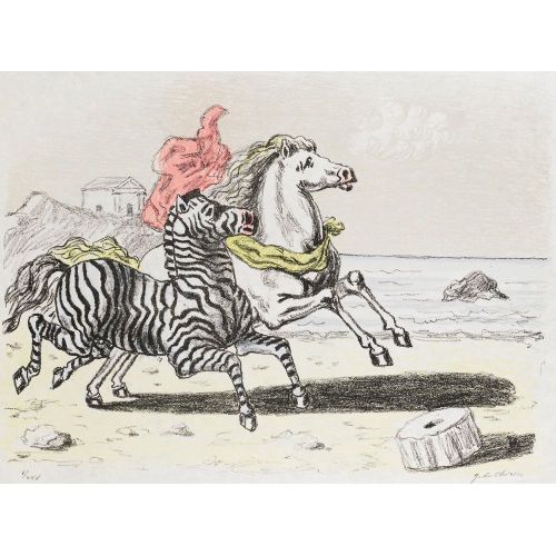 Giorgio De Chirico, Horse And Zebras