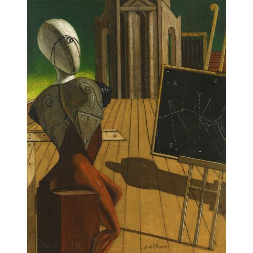 Giorgio De Chirico, Il Vaticinatore Surrealism Giorgio De Chirico, Il Vaticinatore Surrealism Art Movements Canvas, Drawing Paper Prints, Reproduction Oil Painting and High