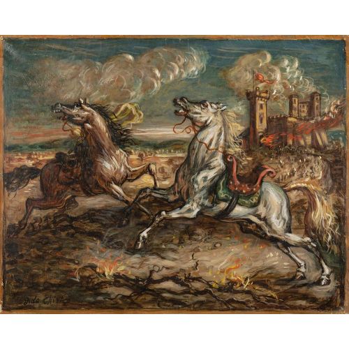 Giorgio De Chirico, Incendio Al Castello Giorgio De Chirico, Incendio Al Castello