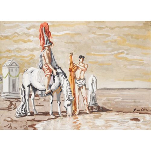Giorgio De Chirico, Knight And Esquire By The Sea Giorgio De Chirico, Knight And Esquire By The Sea