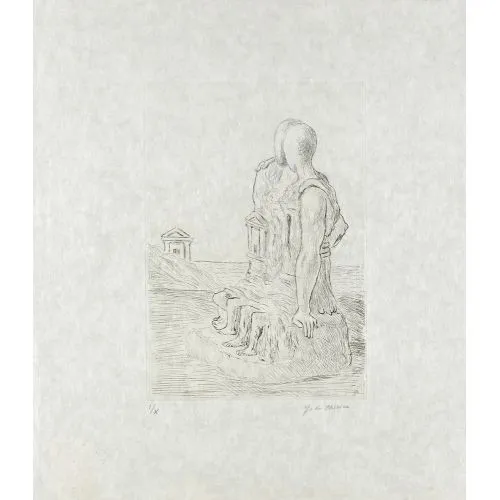 Giorgio De Chirico, Lamico Consolatore Surrealism Giorgio De Chirico, Lamico Consolatore Surrealism Art Movements Canvas, Drawing Paper Prints, Reproduction Oil Painting and High