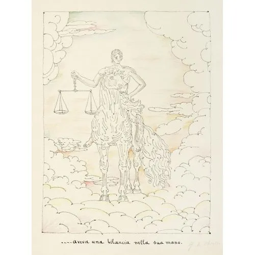 Giorgio De Chirico, Yedi Yarası Ve Elinde Bir Terazi Olan Yedi Melek Var Modernizm Giorgio De Chirico, Yedi Yarası Ve Elinde Bir Terazi Olan Yedi Melek Var Modernizm Sanat Akımları Kanvas Efektli Tablo, Resim