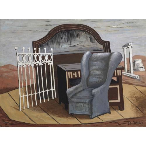 Giorgio De Chirico, Vadideki Mobilyalar 1 Giorgio De Chirico, Vadideki Mobilyalar 1