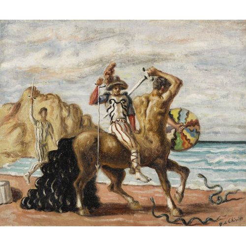 Giorgio De Chirico, Püriten Ve Kentaur Deniz Kenarında Giorgio De Chirico, Püriten Ve Kentaur Deniz Kenarında