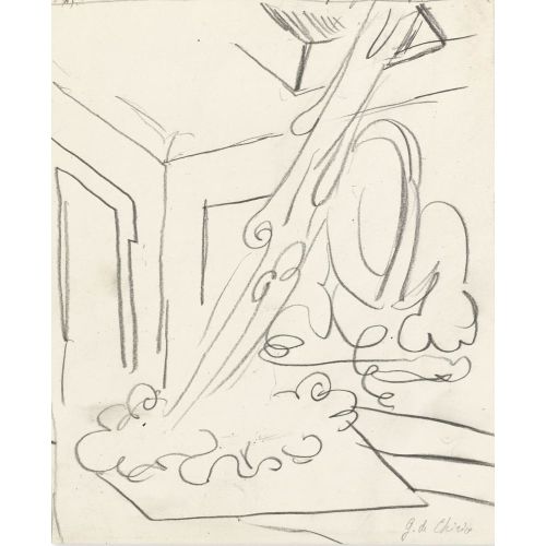 Giorgio De Chirico, Sole In Un Interno Con Invasione D'acqua Giorgio De Chirico, Sole In Un Interno Con Invasione D'acqua
