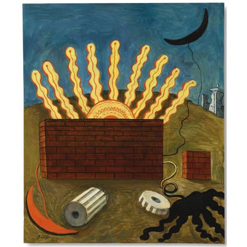 Giorgio De Chirico, Sole Sorgente E Sole Spento Giorgio De Chirico, Sole Sorgente E Sole Spento
