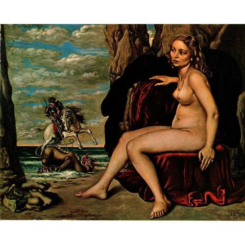 Giorgio De Chirico, St George Ejderhayı Öldürüyor Giorgio De Chirico, St George Ejderhayı Öldürüyor