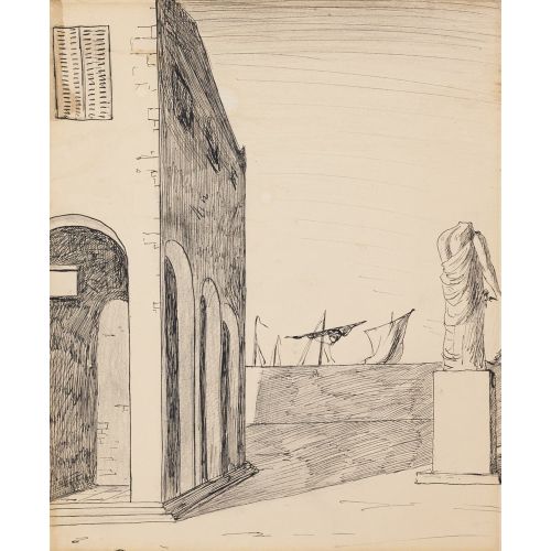 Giorgio De Chirico, Studio Per Piazza D'italia Giorgio De Chirico, Studio Per Piazza D'italia