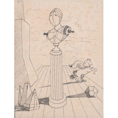 Giorgio De Chirico, Surrealist Composition Giorgio De Chirico, Surrealist Composition