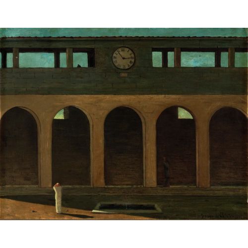 Giorgio De Chirico, The Enigma Of The Hour Surrealism Art Movements Canvas, Drawing Paper Prints, Reproduction Oil Painting and