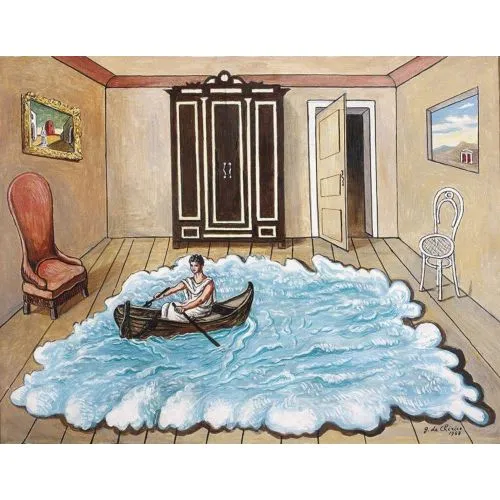 Giorgio De Chirico, The Return Of Ulysses Surrealism Giorgio De Chirico, The Return Of Ulysses Surrealism Art Movements Canvas, Drawing Paper Prints, Reproduction Oil Painting and