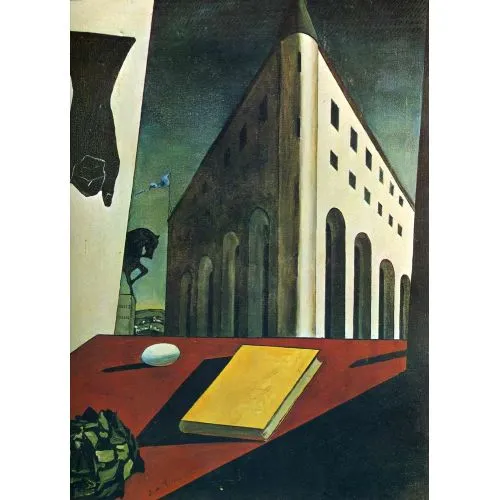 Giorgio De Chirico, Turin Spring Sürrealizm Sanat Akımları Kanvas Efektli Tablo, Resim Kağıdı Baskısı, Reprodüksiyon ve
