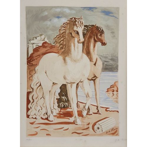 Giorgio De Chirico, Sahilde İki At Giorgio De Chirico, Sahilde İki At
