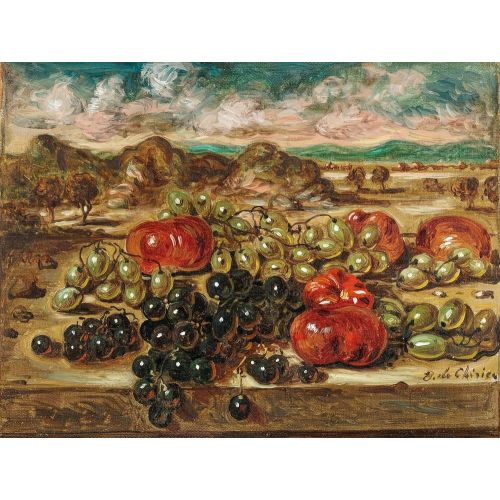Giorgio De Chirico, Uva E Pomodori