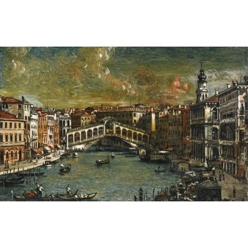 Giorgio De Chirico, Venezia Ponte Di Rialto