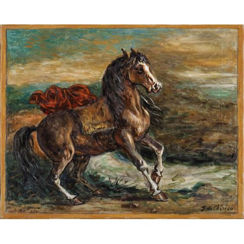 Giorgio De Chirico, Kırmızı Örtülü At Giorgio De Chirico, Kırmızı Örtülü At