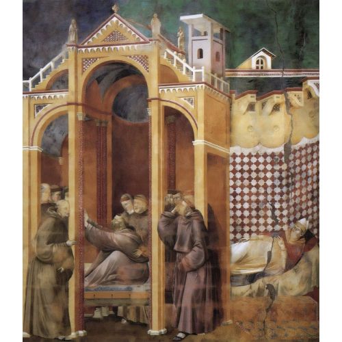 Giotto di Bondone, Peder Agostino ve Arezzo Piskoposu Guido'ya Görünme Giotto di Bondone, Peder Agostino ve Arezzo Piskoposu Guido'ya Görünme Gotik Sanat Akımları