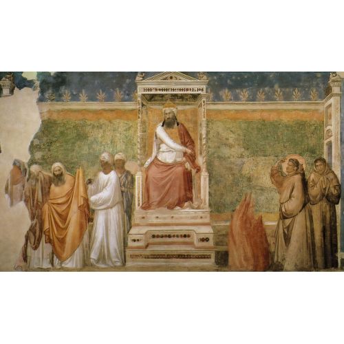 Giotto di Bondone, Assisili Aziz Francis'in Mısır Sultanı Önünde Ateşle İmtihanı  Gotik Sanat Akımları