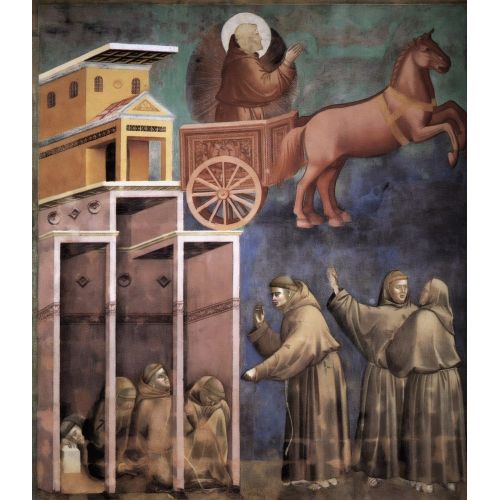 Giotto di Bondone, Alevli Araba Görümü Giotto di Bondone, Alevli Araba Görümü