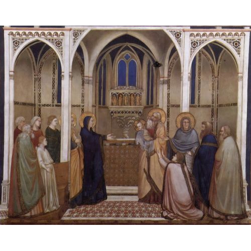 Giotto di Bondone, İsa'nın Tapınakta Sunulması Giotto di Bondone, İsa'nın Tapınakta Sunulması Gotik Sanat Akımları
